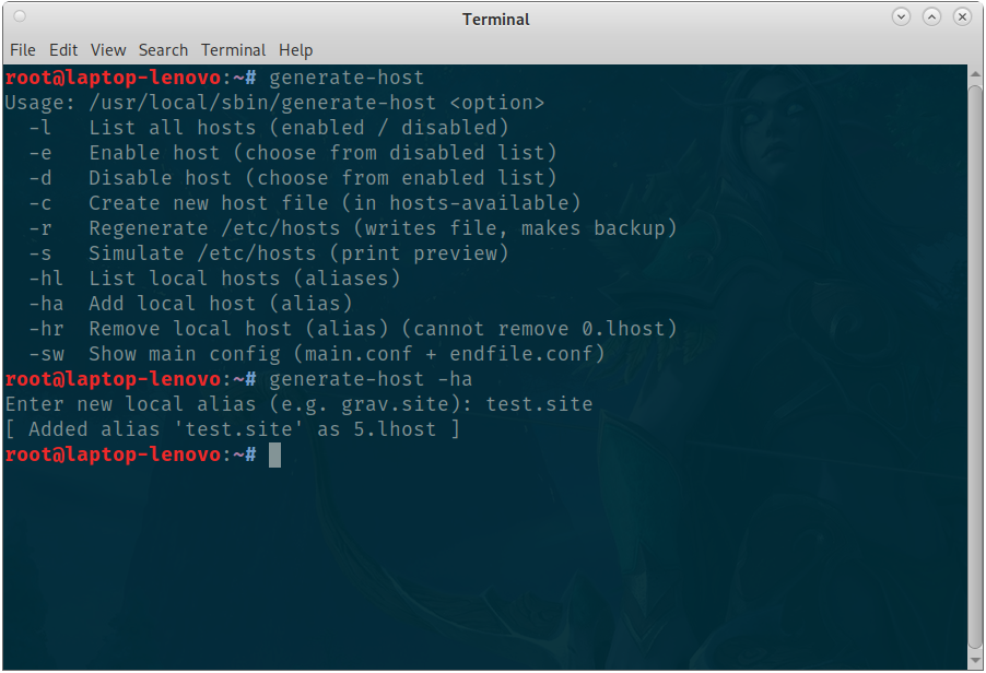 Host Generator Manager